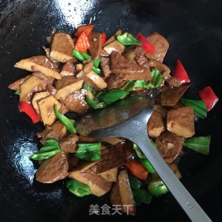 青椒豆腐块的做法步骤：9