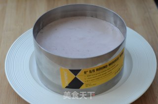 6寸桑葚渐变慕斯的做法步骤：7