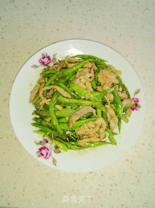 豆角炒肉丝的做法步骤：10