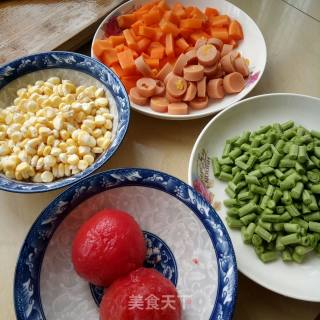 一锅焖番茄鲜蔬饭的做法步骤：2