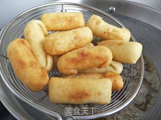 油炸脆皮香蕉的做法步骤：10