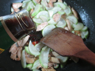 鸡胸肉炒夜开花的做法步骤：13