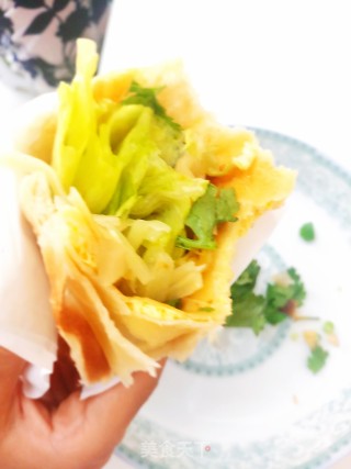 鸡蛋灌饼的做法步骤：14