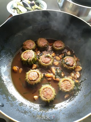 苦瓜酿肉的做法步骤：8