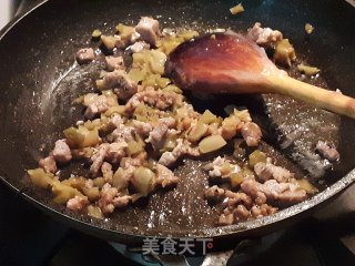 榨菜肉末蒸豆腐的做法步骤：4