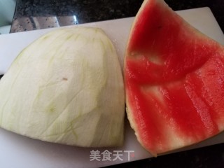 凉拌西瓜皮的做法步骤：1