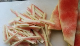 凉拌西瓜皮的做法步骤：3