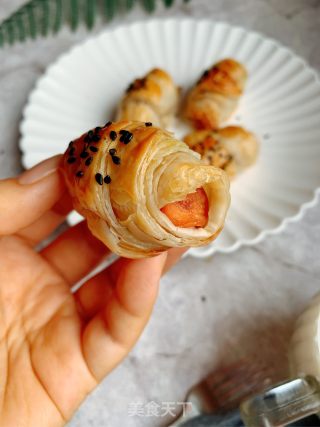 香肠酥皮卷的做法步骤：9