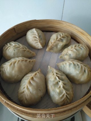 韭菜鸡蛋全麦蒸饺的做法步骤：18