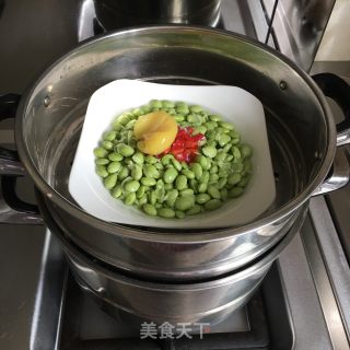 蒸毛豆的做法步骤：3