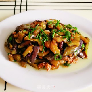 青椒肉末茄子条的做法步骤：16