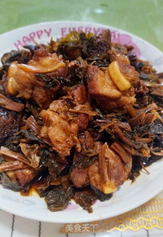 排骨焖菜干的做法步骤：6