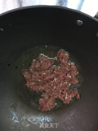 榄菜肉沫炒豆角的做法步骤：3