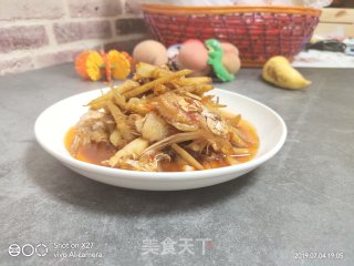 嫩姜焖巴沙鱼鳍的做法步骤：8