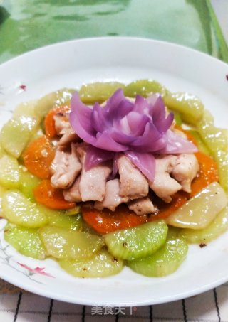 鸡胸肉炒窝笋的做法步骤：8