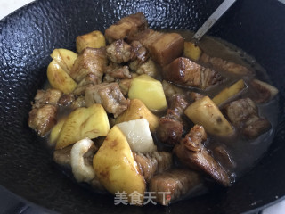肉烧土豆山药的做法步骤：4