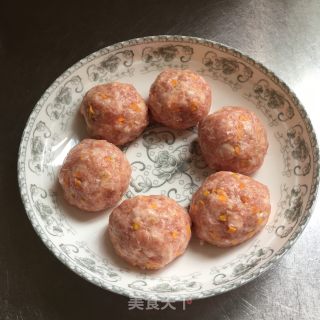 清蒸狮子头的做法步骤：7