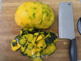 桂花蜜淋南瓜的做法步骤：2