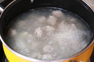 山药肉丸汤的做法步骤：7