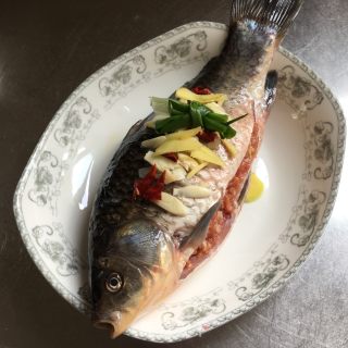 清蒸肉末鲫鱼的做法步骤：5