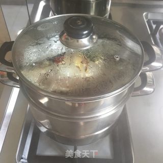 清蒸肉末鲫鱼的做法步骤：7