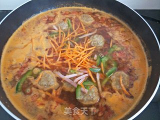 “ 肉食、荤菜 ”酸辣丸子汤的做法步骤：9