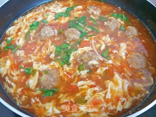 “ 肉食、荤菜 ”酸辣丸子汤的做法步骤：11