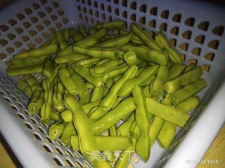 清炒四季豆的做法步骤：2