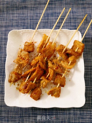 肉食——里脊肉串的做法步骤：4