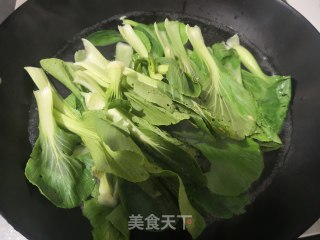 青菜拌香菇的做法步骤：4