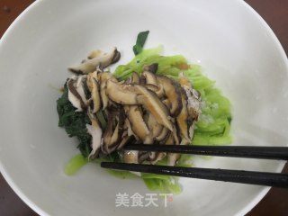 青菜拌香菇的做法步骤：14