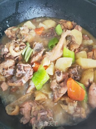 土豆青椒烧鸡块的做法步骤：11