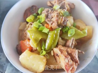 土豆青椒烧鸡块的做法步骤：12