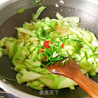 辣味丝瓜的做法步骤：8