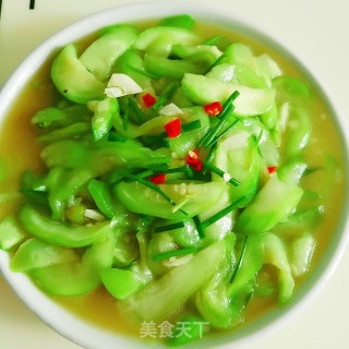 辣味丝瓜的做法步骤：9