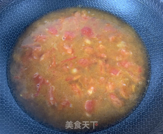 西红柿疙瘩汤的做法步骤：5