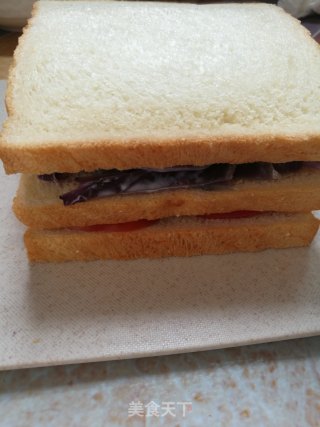 手作超厚火腿蛋三明治的做法步骤：11