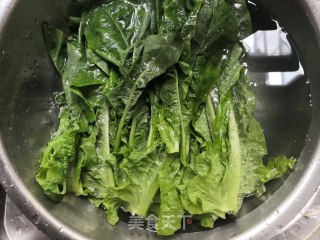 蒜香莴笋叶的做法步骤：1