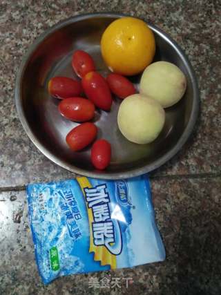 酸甜水果冰粉的做法步骤：1