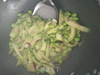 丝瓜毛豆的做法步骤：6