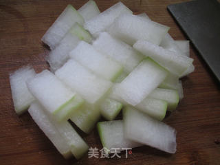 酱肉蒸冬瓜的做法步骤：3