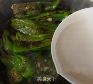 红烧青椒的做法步骤：5