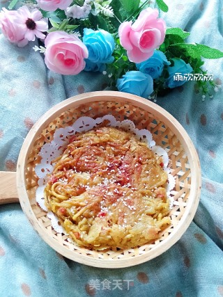 土豆丝千层饼的做法步骤：10