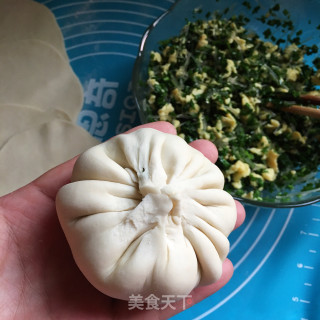 韭菜鸡蛋饼的做法步骤：10