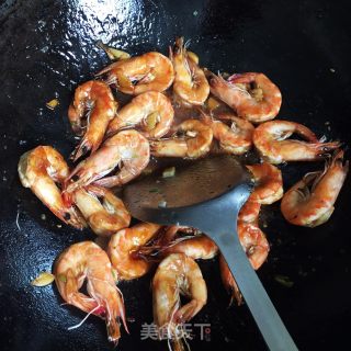 鲜虾炒青椒的做法步骤：5