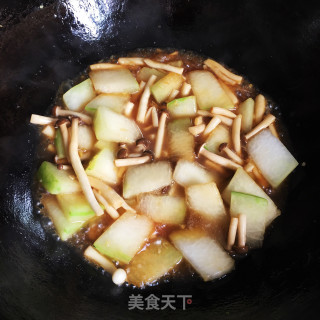 蟹味菇烧冬瓜的做法步骤：8