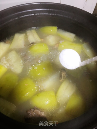 节瓜淡菜骨头汤的做法步骤：11
