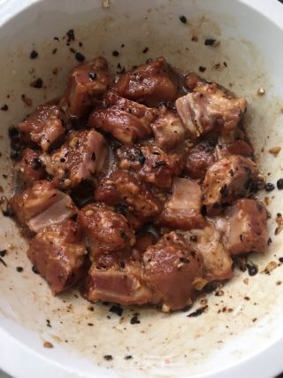 南瓜蒸豆豉蒜蓉排骨的做法步骤：6