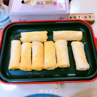爆浆火腿吐司巻的做法步骤：10
