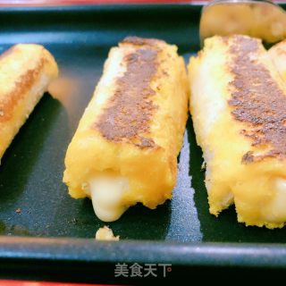 爆浆火腿吐司巻的做法步骤：12